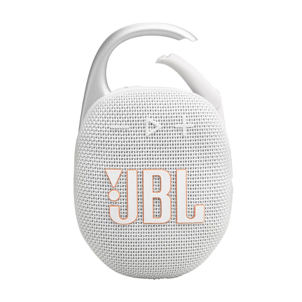 JBL Clip 5 Waterproof Bluetooth Speaker, White, large image number 2