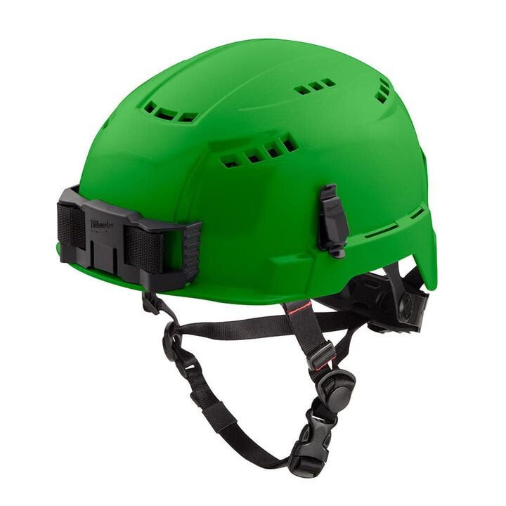 Milwaukee Green Vented Helmet with BOLT Class C