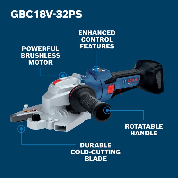 Bosch 18V #10 1-1/4 Inch Cordless Rebar Cutter (Bare Tool), large image number 1