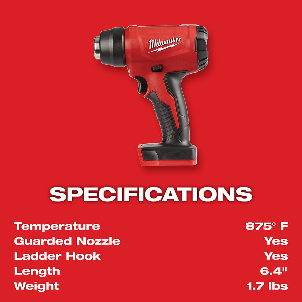 Milwaukee cordless heat best sale gun for sale