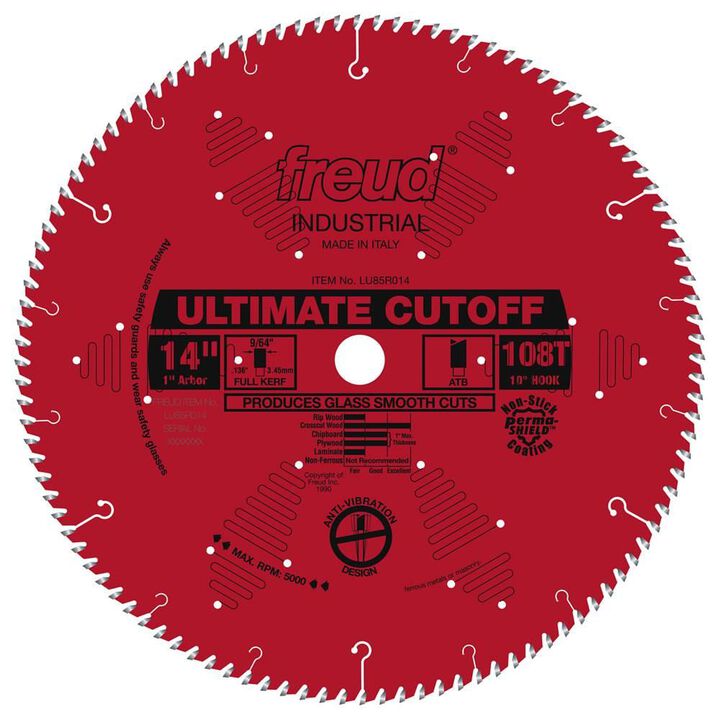 Freud 14in Ultimate Cut-Off Blade with Perma-SHIELD Coating, large image number 0