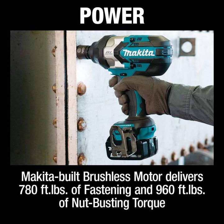 Makita 18V LXT 5Ah Cordless 3-Speed 1/2 Inch Sq. Drive Impact Wrench Kit with Detent Anvil, large image number 16