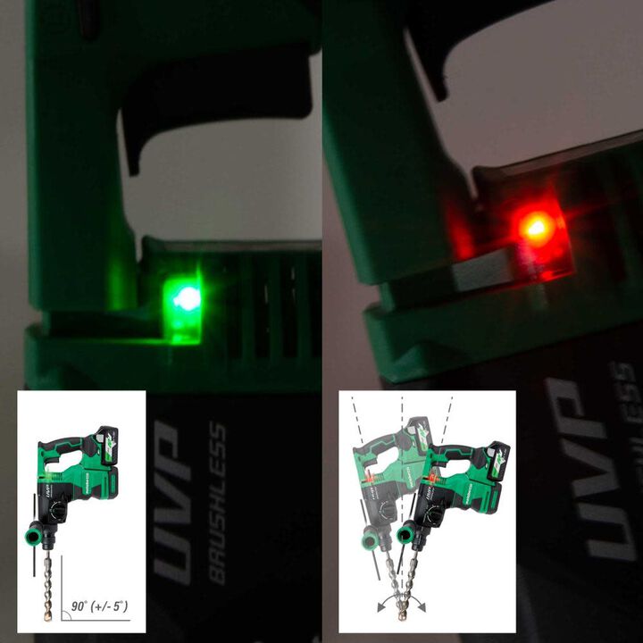 Metabo HPT 36V MultiVolt 1-1/8 Inch SDS PLUS Rotary Hammer with UVP (Bare Tool), large image number 9