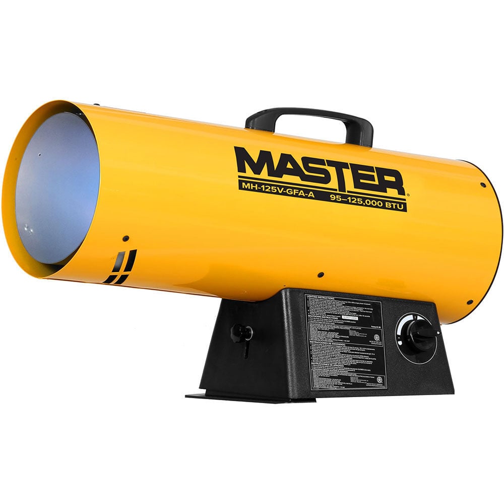 Master 125000 Btu 3125 Sq-Ft. Area Liquid Propane Forced Air Heater - MH-125V-GFA-A