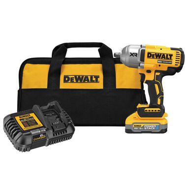 DEWALT 20V MAX XR 1/2in High Torque Impact Wrench with Hog Ring Anvil Cordless Kit