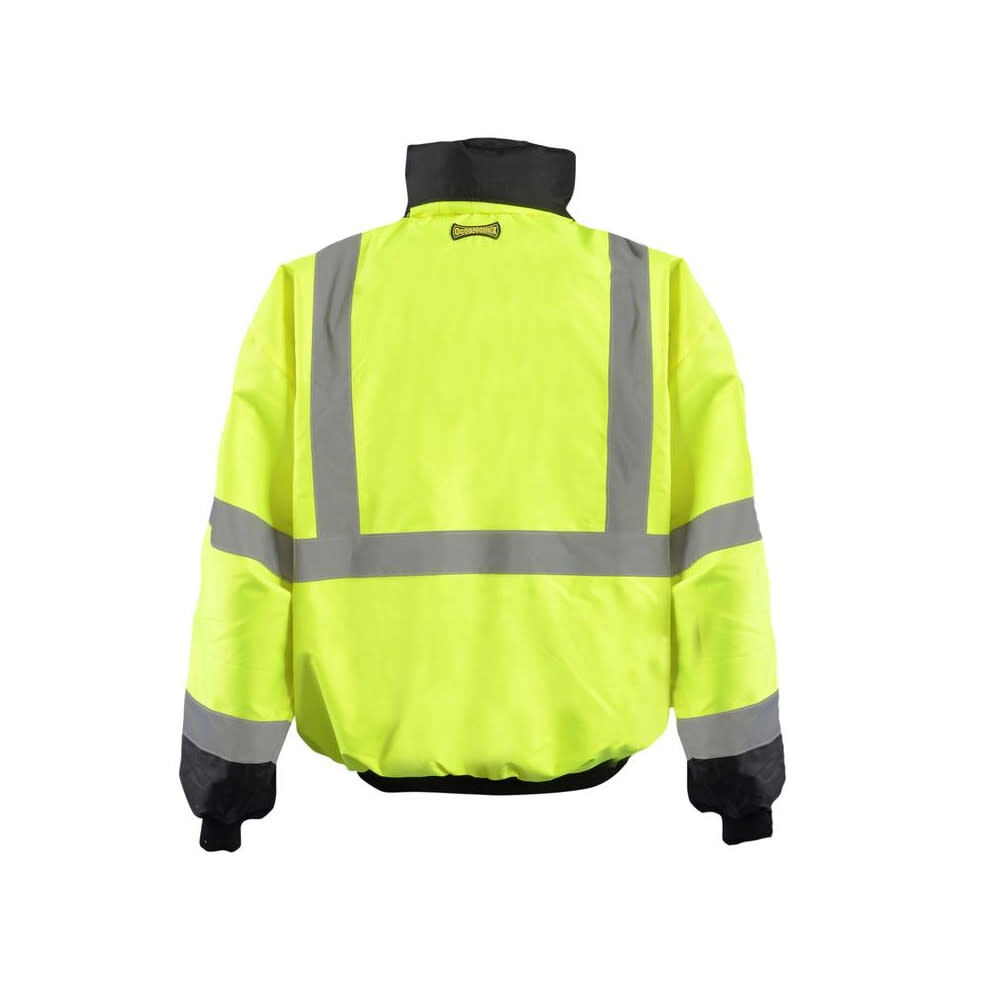Occunomix Hi-Vis Yellow Value Black Bottom 2-in-1 Bomber Jacket XL, large image number 2