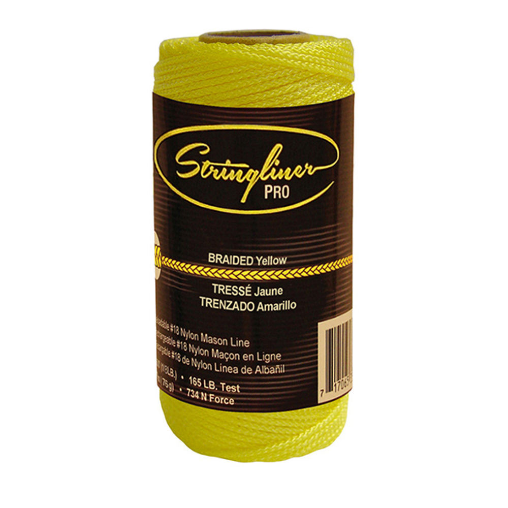 Stringliner #18 Construction Replacement Roll Braided Yellow 125 ft, large image number 2