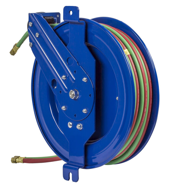 Coxreels Side Mount welding Hose Reel with Guide Arm 1/4in x 75' 200PSI, large image number 4