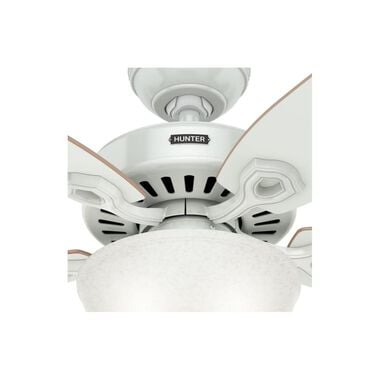 Hunter Fan Builder Deluxe Ceiling Fan 52in White White/Beech, large image number 7