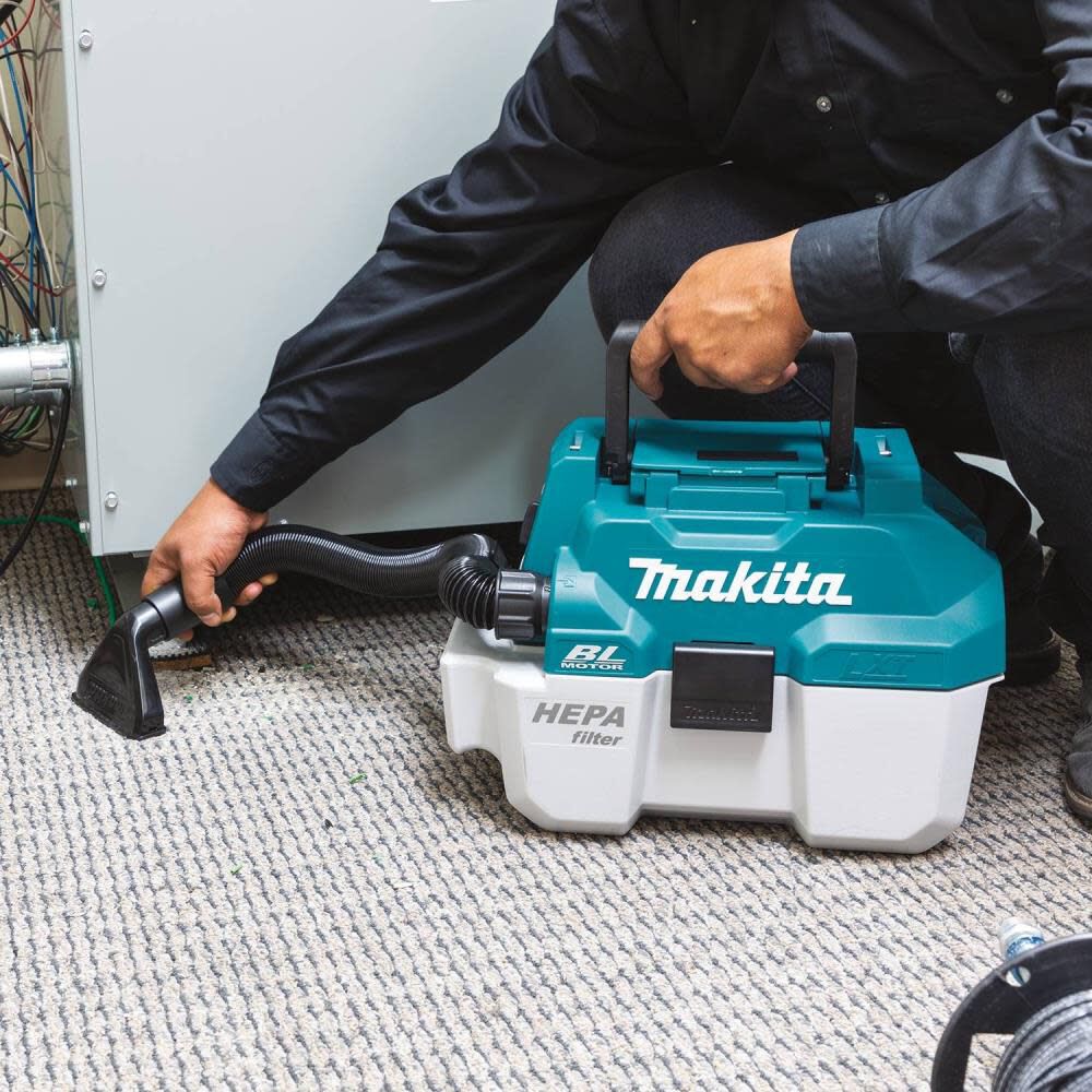 Makita 18V LXT Li Ion Brushless 2Gal HEPA Wet Dry Vacuum Tool Only XCV11Z Acme Tools