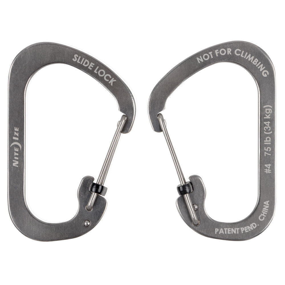 Nite Ize SlideLock Carabiner Stainless Steel #4 Stainless, large image number 4