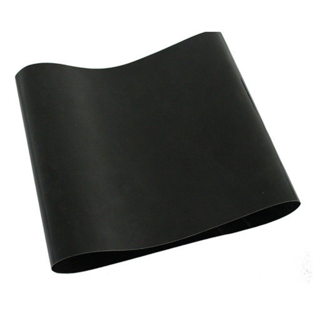 Rubber conveyor belt top for drum sander