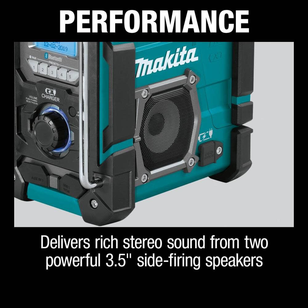 Makita 18V LXT 12V Max CXT Bluetooth Job Site Charger Radio