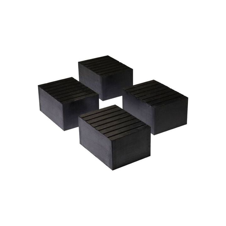 QuickJack 4 Inch x 3 Inch x 2 Inch Rubber Medium Contact Block - 4 Pack