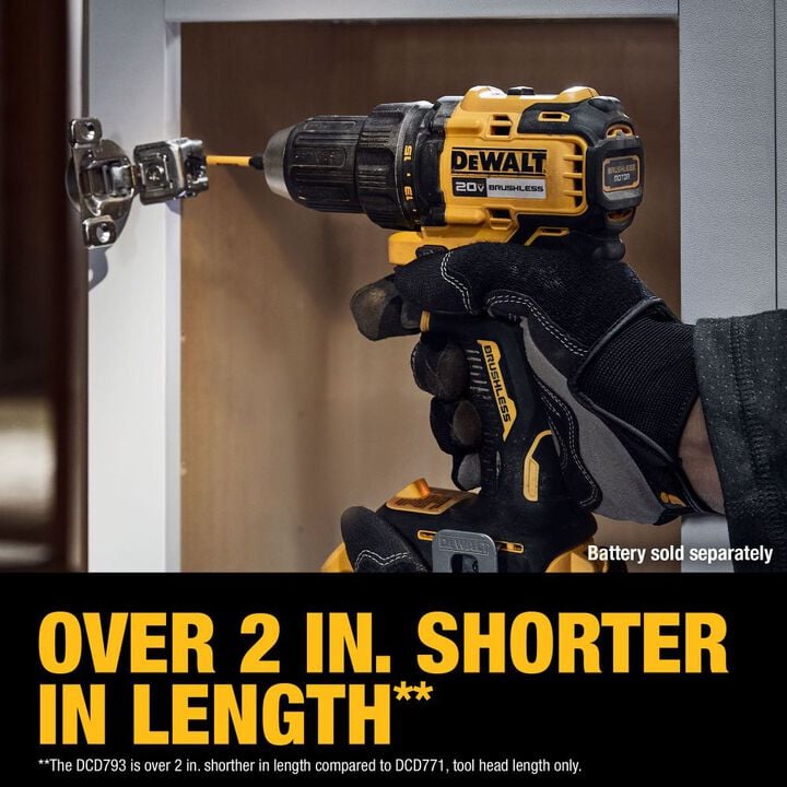 DEWALT 20V MAX Brushless Cordless 1/2 Inch Drill Driver (Bare Tool), large image number 2