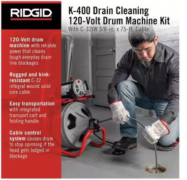 Ridgid K - 400 Drum Machine, large image number 1