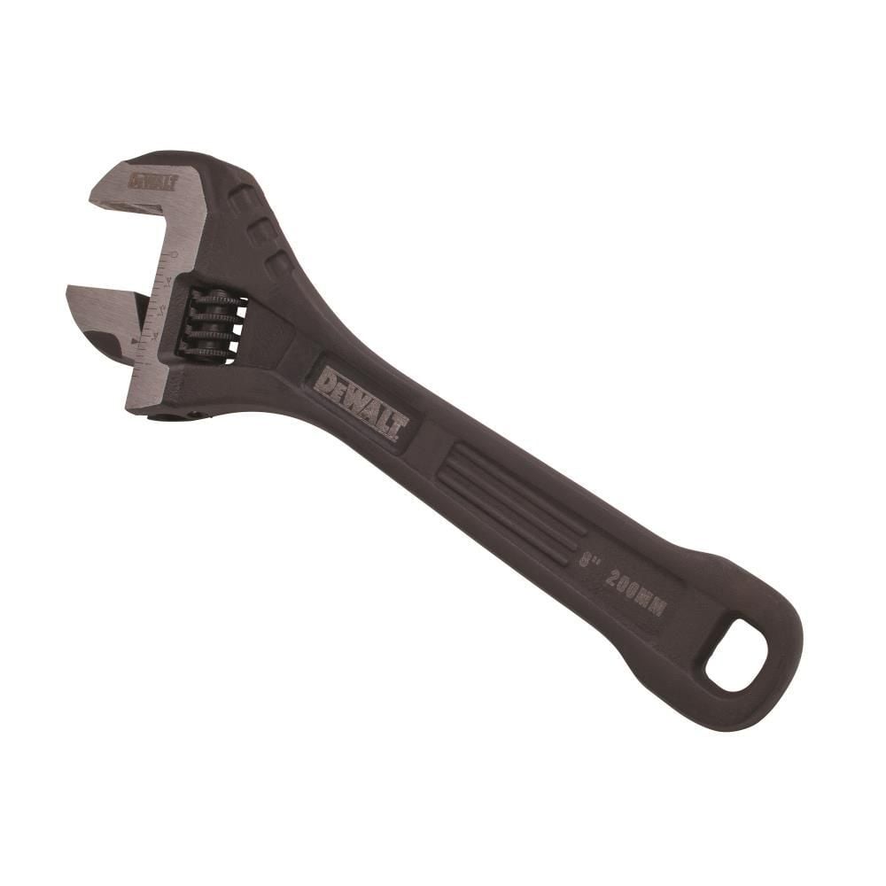 DEWALT 8 In. All-Steel Adjustable Wrench, large image number 2