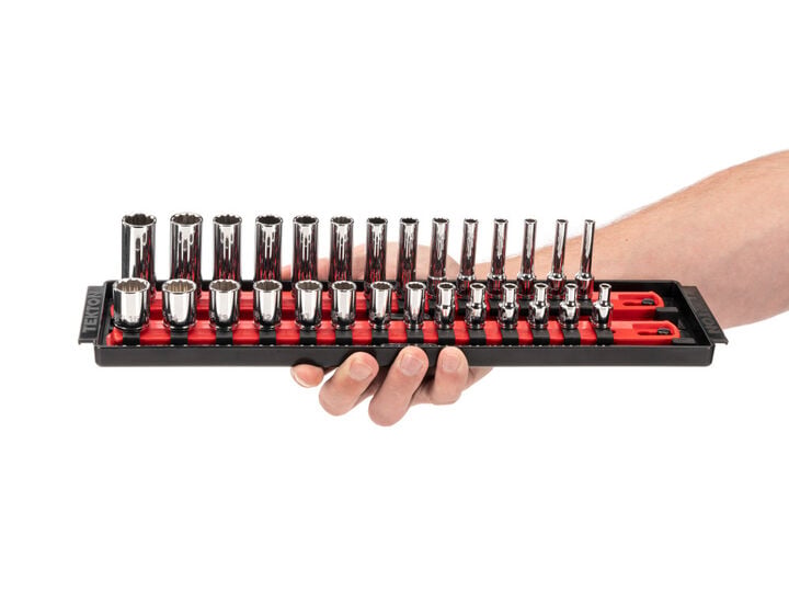 Tekton 1/4 Inch 12 Point Socket Set, 50 Pieces (5/32-9/16 Inch, 4-15 mm), large image number 6