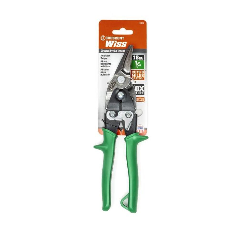 Crescent Wiss 9 3/4 Inch Compound Action Straight and Right Cut Aviation Snips, large image number 6