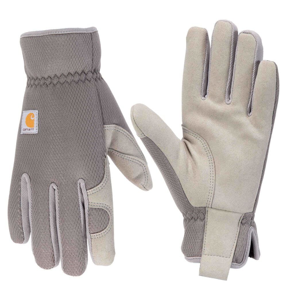 Carhartt Thermal Lined High Dexterity Open Cuff Gloves Womens Gray Size Medium – GD0806WGREY-M