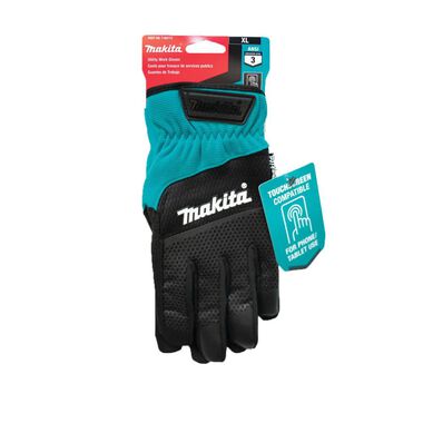 Makita Utility Work Gloves Open Cuff Flexible Protection XL, large image number 2