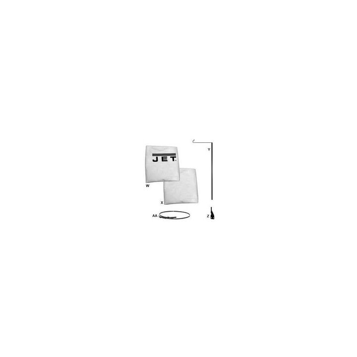 JET 30 Micron Replacement Bag Filter Kit for Dust Collector, large image number 3