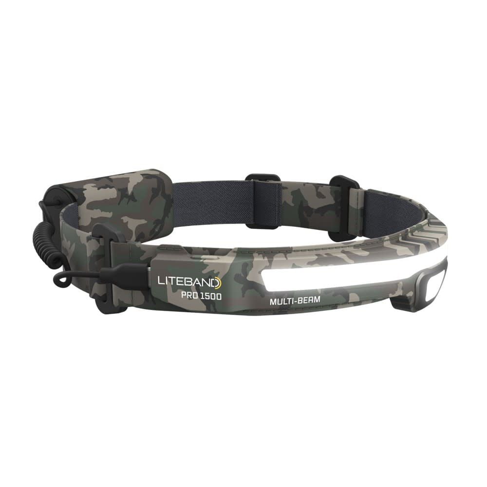 Liteband Pro 1500 MB Camo LED Rechargeable Headlamp – LBP1500MB-L34C
