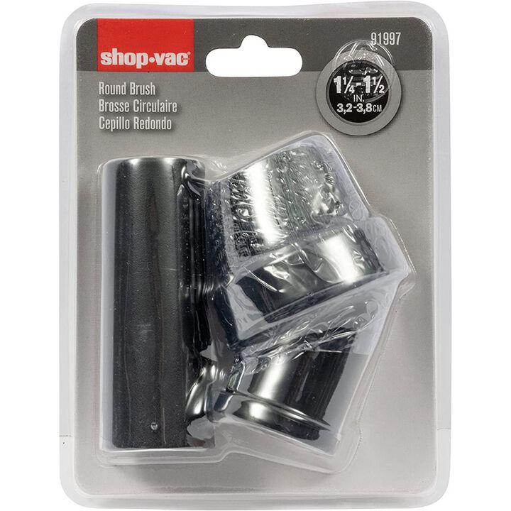 Shop Vac Black Polypropylene 1 1/2 Inch Hose Round Brush with Adaptor, large image number 5