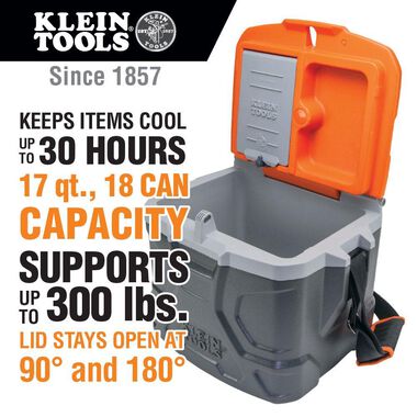 Klein Tools - 55600 - Tradesman Pro Tough Box Cooler, 17-Quart