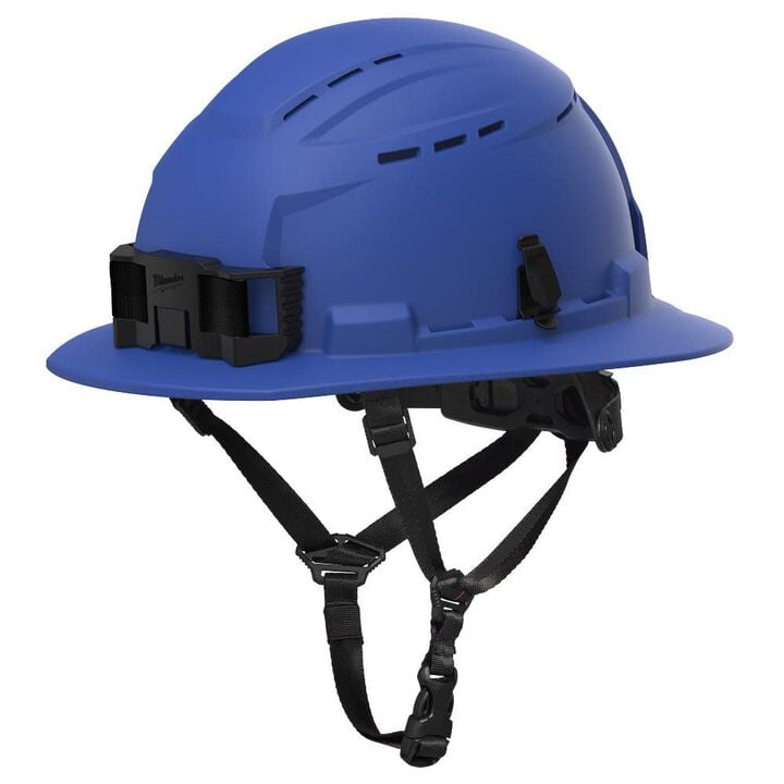 Milwaukee BOLT Full Brim Vented Safety Helmet  Type 2, Class C, Blue