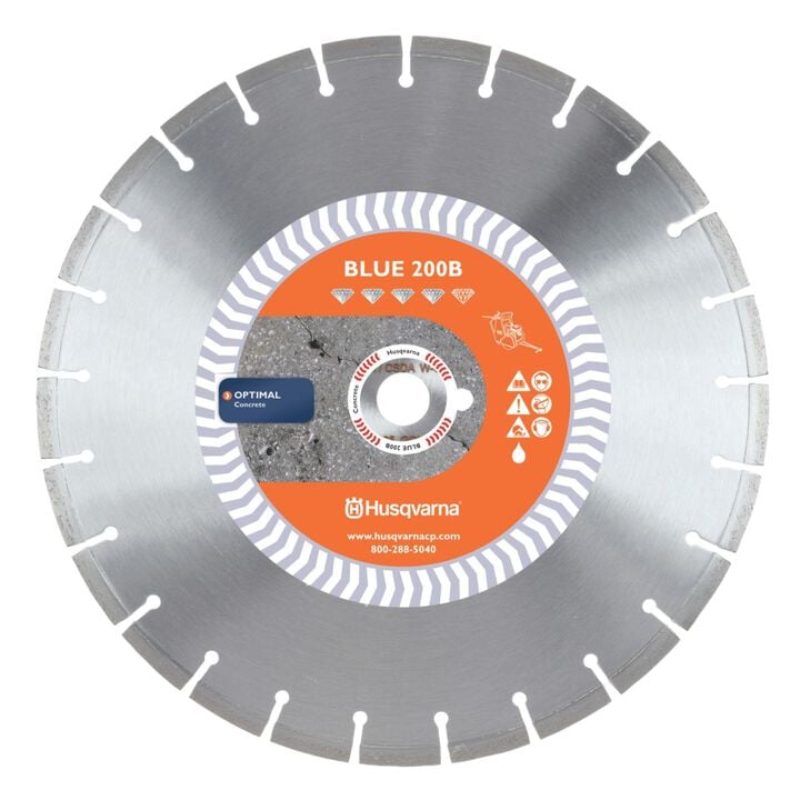 Husqvarna Construction 20 Inch Segmented Turbo Diamond Blade for Concrete and Masonry