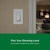 Lutron Diva LED+ 150W 120V 1P Gloss White 3-Way Paddle Dimmer Switch, small image number 4