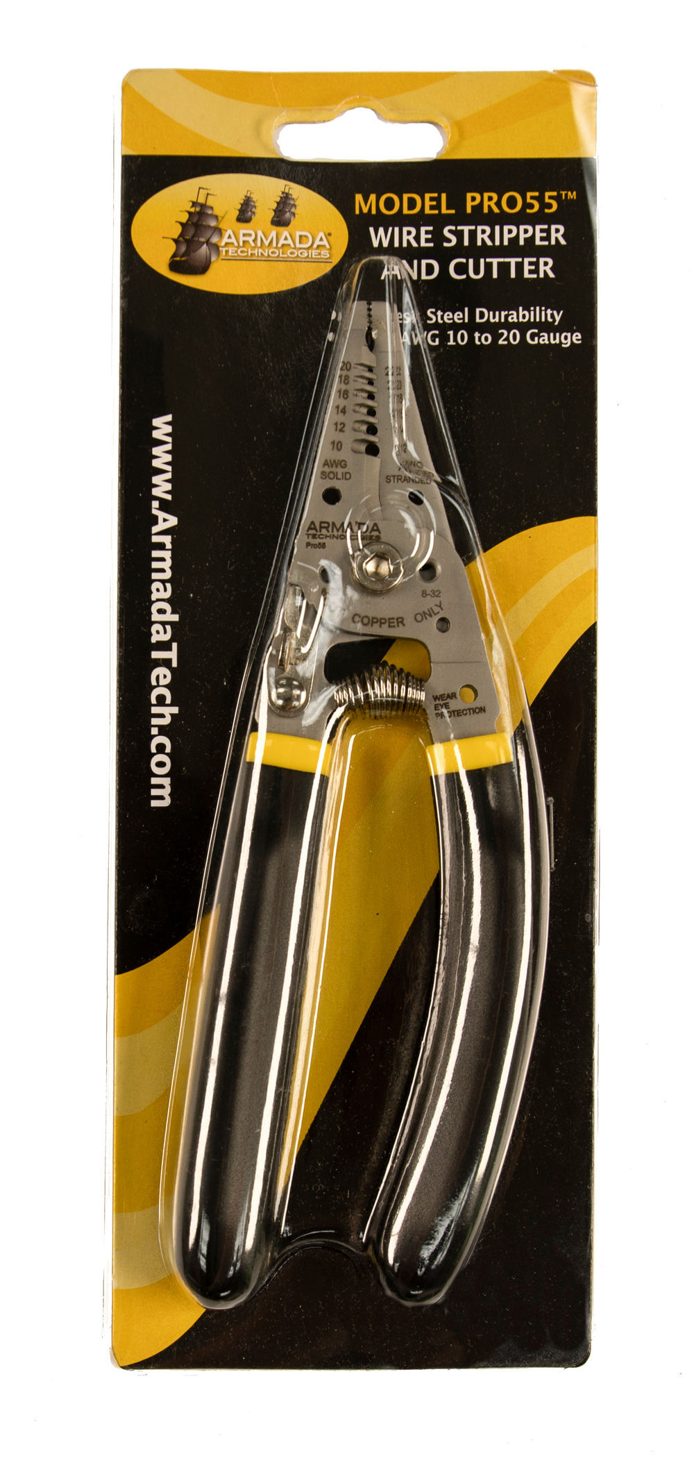 Armada Technologies PRO55 10-20 AWG Stainless Wire Stripper, large image number 3