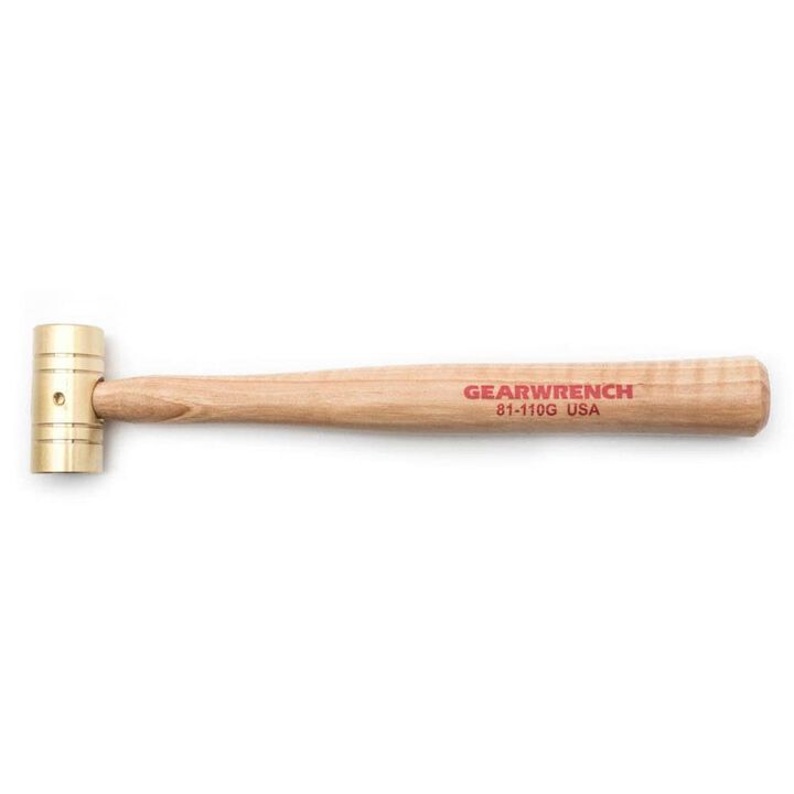 GEARWRENCH Hammer Brass with Hickory Handle 8 oz