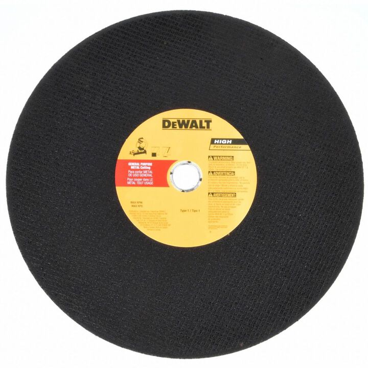 DEWALT 14 In. X7/ 64 In. X7/ 64 In. x 1 In. GP Chop Saw Wheel, large image number 1