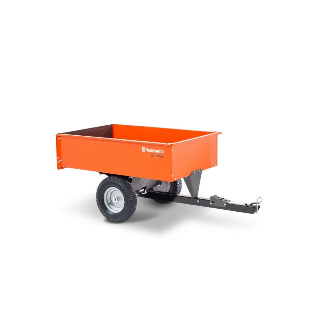 Husqvarna 12 Cu ft Durable Steel Swivel Dump Cart – 588 20 88-04