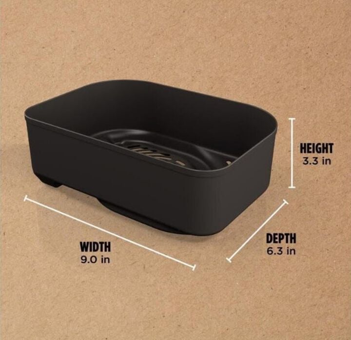 Ninja Woodfire 2.5 Qt Steel Combo Crisper Basket Black, large image number 1