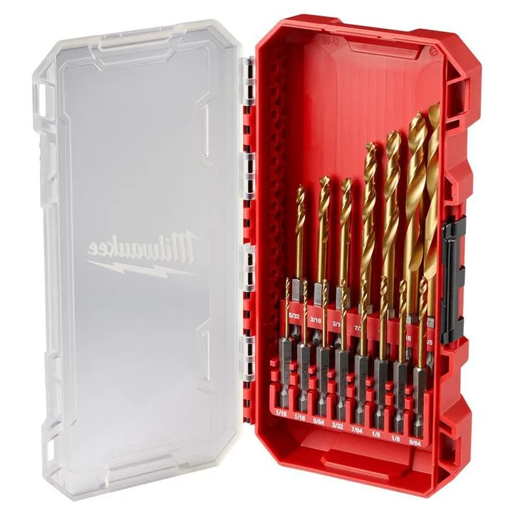 Milwaukee SHOCKWAVE Impact Duty RED HELIX Titanium Drill Bit Set 15pc, large image number 0