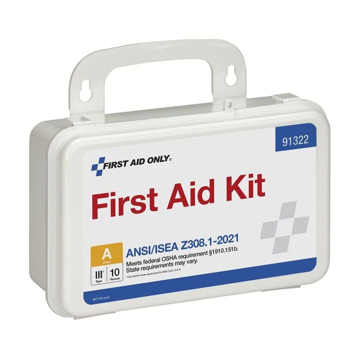 First Aid Only First Aid Kit 10 Person Plastic Case ANSI A, large image number 3