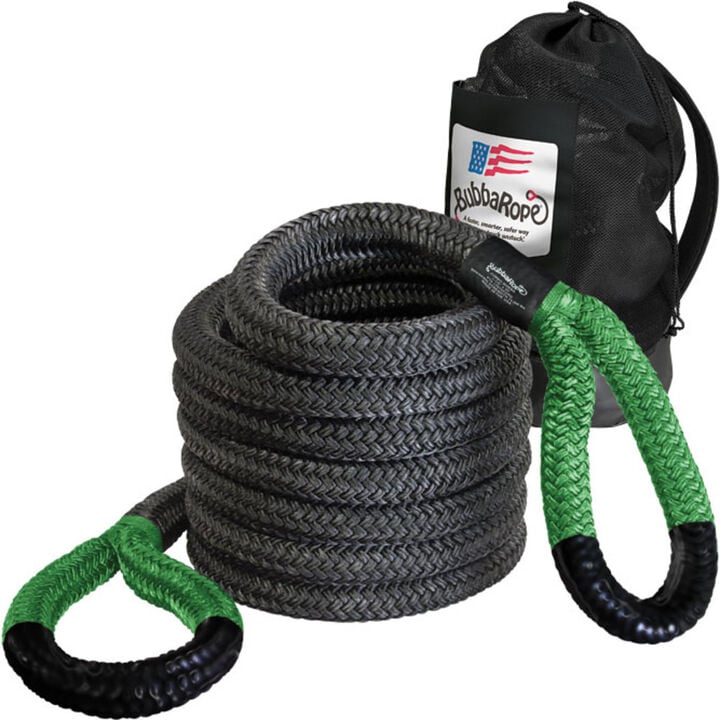 Bubba Rope 1-1/2 Inch x 20 Ft. Green Power Stretch Off-Road Recovery Rope