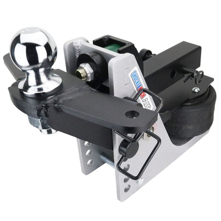 Shocker Hitch Streamline 10K Aluminum 2 Inch Air Receiver Hitch & Raised Sway Bar Tab Ball Mount 2-5/16 Inch Hitch Balls, large image number 2