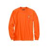 Carhartt Men's Cotton Long-Sleeve T-Shirt, Bright Orange, XL, small image number 2