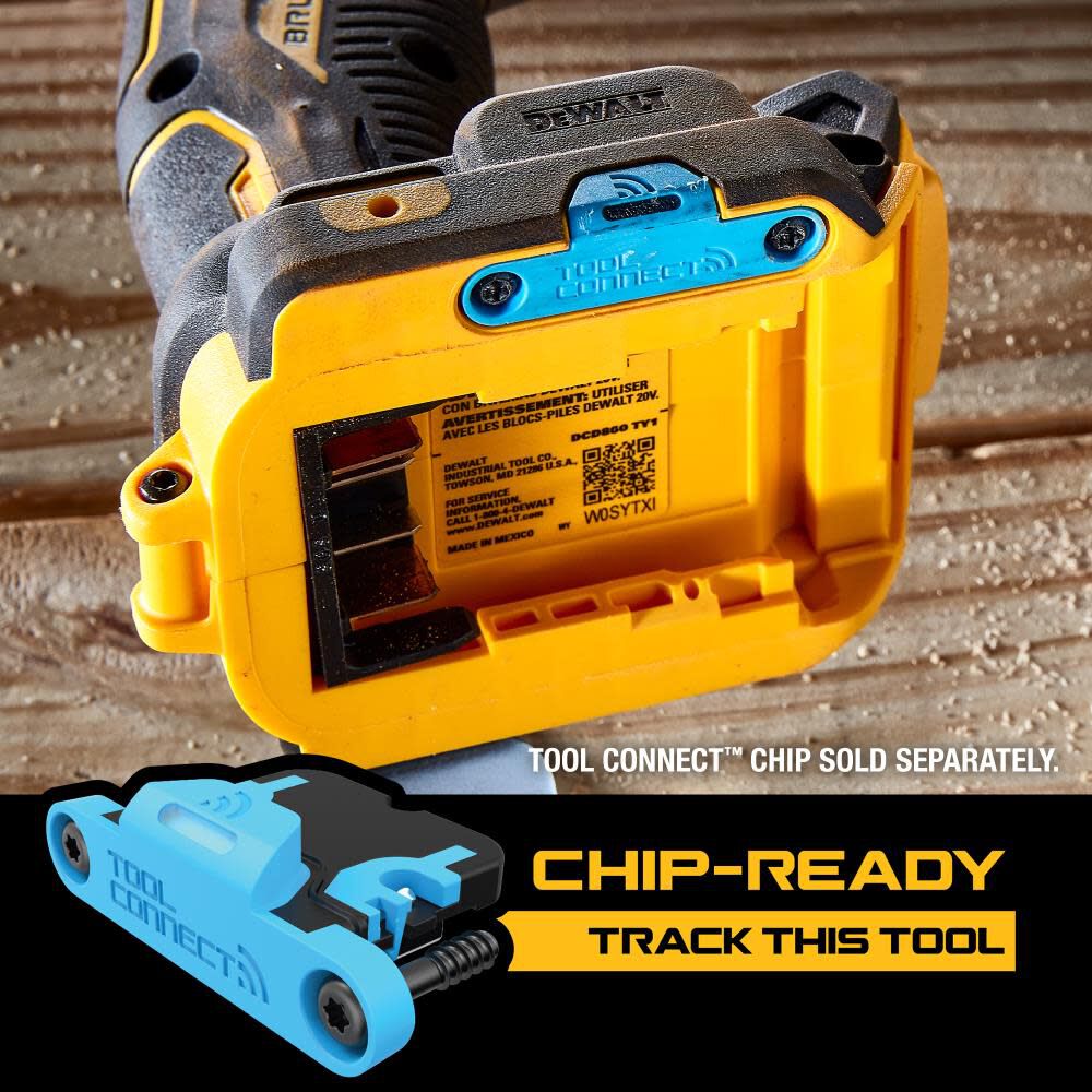 DEWALT 20V XR Compact Hammer Drill (Bare Tool), large image number 9