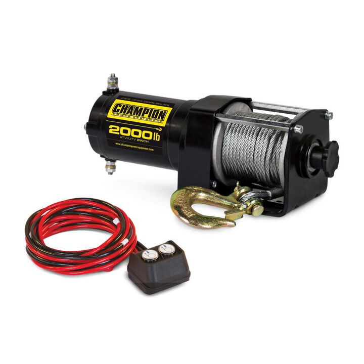 Champion Power Equipment 2000-lb. ATV/UTV Winch Kit, large image number 1