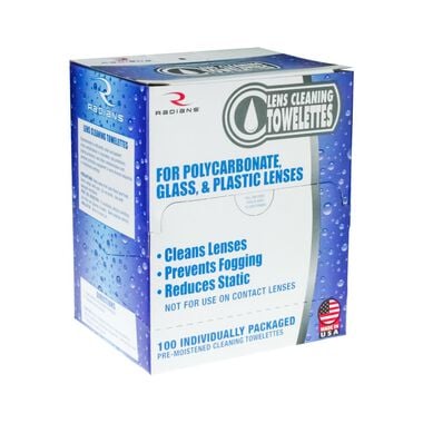 Radians Lens Cleaning Towelettes 100pc