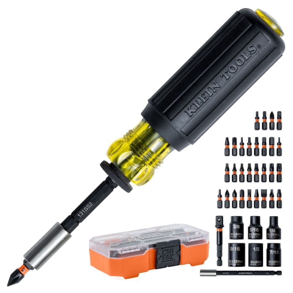 Klein Tools ProFlex Impact-Rated Screwdriver Bit and Socket Set 38 Pieces, large image number 1
