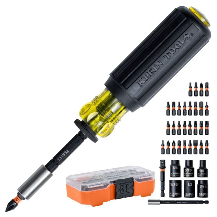 Klein Tools ProFlex Impact-Rated Screwdriver Bit and Socket Set 38 Pieces