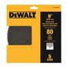 DEWALT 9in Sanding Mesh 80x 5pk, small image number 2
