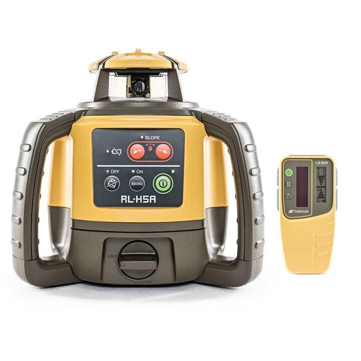 Topcon RL-H5A Horizontal Self Leveling Rotary Laser with LX80 Detector