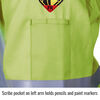 Black Stallion Welding Jacket 9oz Lime Green FR Cotton 2X, small image number 5